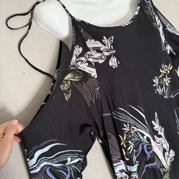 Free People Clear Skies Tunic Top Dress Medium Cold Shoulder Beachy Boho Summer - Picture 4 of 10